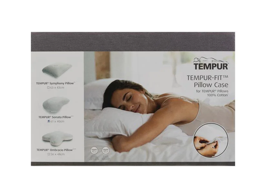 [90142152 1091237] Tempur Kopfkissenbezug Comfort Cloud / Traditional Dunkelgrau