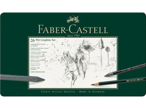 [90142269 847330] Faber-Castell Graphitstift Faber-Castell PITT 26er Metalletui