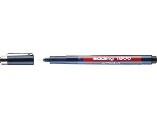 [90142355 966576] edding Profipen 1800 0.1, 0.25 mm, Schwarz