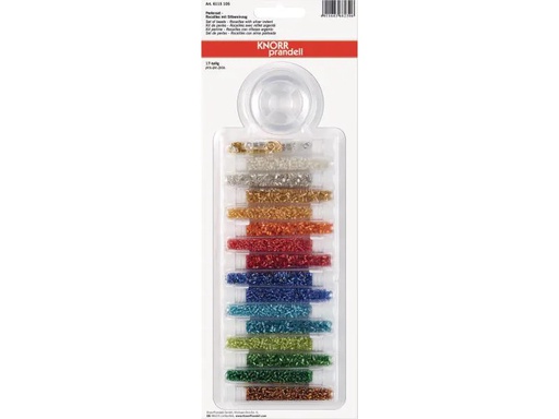 [90142732 805744] Knorr Prandell Perlen-Set Rocaille  Silber, 17-teilig