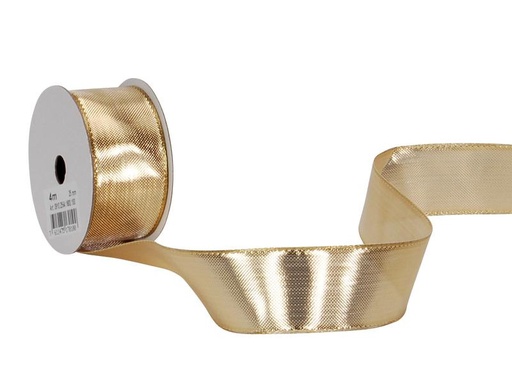 [90142800 1122431] Spyk Geschenkband Monte Carlo 25 mm x 4 m, Gold
