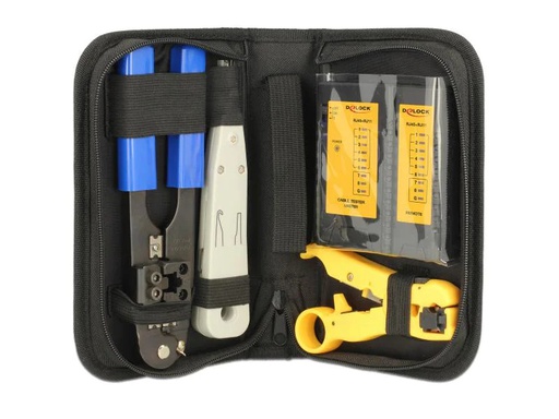 [90142913 735607] Delock Auflegewerkzeug Netzwerk Werkzeugset mit Kabeltester
