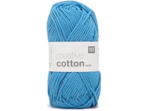 [90014274 1156785] Rico Design Wolle Creative Cotton Aran 50 g, Türkis