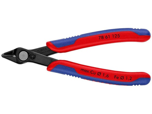 [90142987 695706] Knipex Elektronik-Seitenschneider 125 mm brüniert