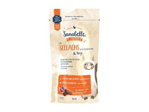 [90143037 1136103] Sanabelle Katzen-Snack Seelachs &amp; Feige 55 g
