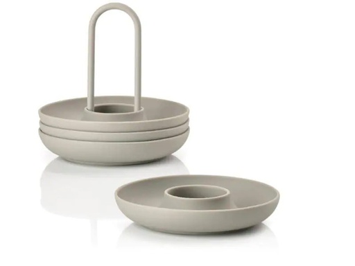 [90143405 1014901] Zone Denmark Eierbecher Singles 4 Stück, Grau