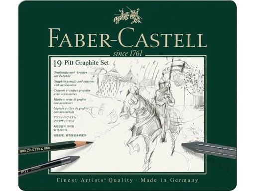 [90143588 847329] Faber-Castell Graphitstift Faber-Castell PITT 19er Metalletui