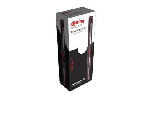 [90143733 892955] Rotring Fineliner Tikky Graphic 0.1 mm, Weinrot