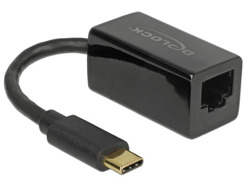 [90014357 765893] Delock Netzwerk-Adapter USB-C – RJ45 1Gbps, Schwarz