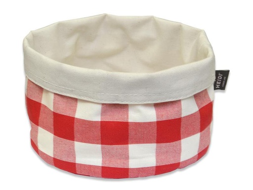 [90143812 502409] Heidi Cheese Line Fondue-Brottasche Rondo Vichy Ø 20cm Rot