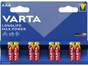 Varta Batterie Longlife Max Power AAA 8 Stück
