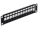 Delock Patchpanel 12 Port, Keystone 10 Rack
