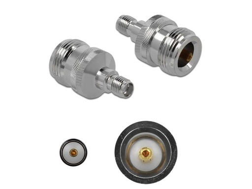 [90143921 899828] Delock Antennenadapter 10 GHz, N-Type Buchse (f) - SMA Buchse (f)