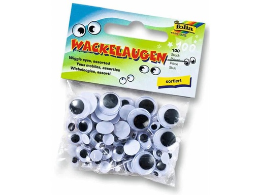 [90143926 628957] Folia Wackelaugen  100 Stück