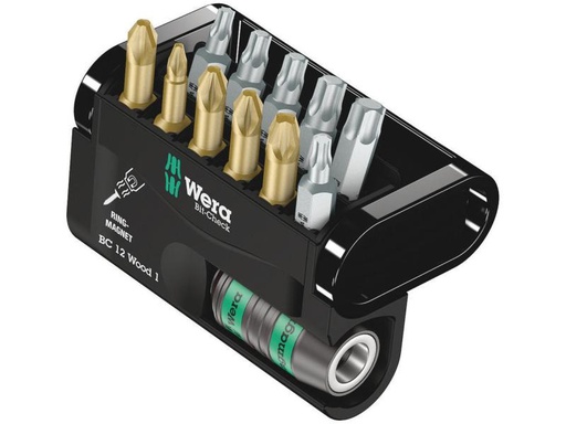 [90143949 770052] Wera Bit-Set Bit-Check 12 Wood 1 12-teilig