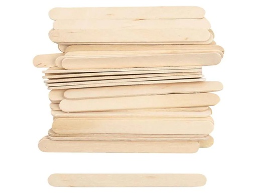 [90144362 671633] Creativ Company Holzkleinteile 11.5 cm x 10 mm Eisstiel, 30 Stück
