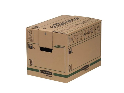 [90144378 186960] Fellowes Umzugsbox Fastfold klein, 5 Stück