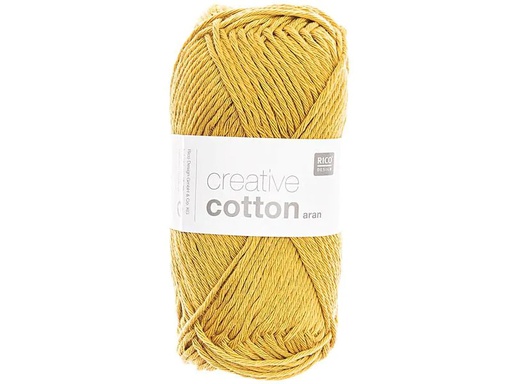 [90144422 1156781] Rico Design Wolle Creative Cotton Aran 50 g, Safran