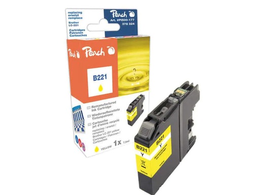 [90144643 664301] Peach Tinte Brother LC-221Y Yellow