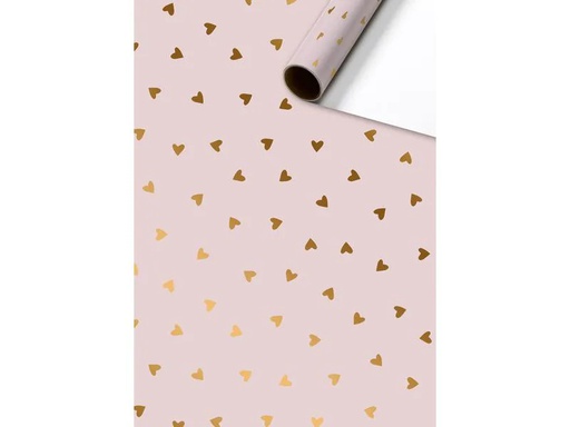 [90145011 1138994] Stewo Geschenkpapier Naomi Gold/Rosa, 70 cm x 1.5 m