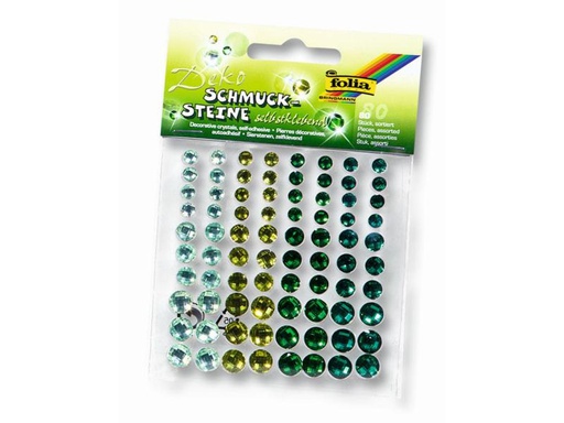 [90145114 599749] Folia Schmucksteine Sparkling Green 80 Stück