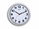 Maul Wanduhr MAULstep Ø 30 cm Silber/Weiss