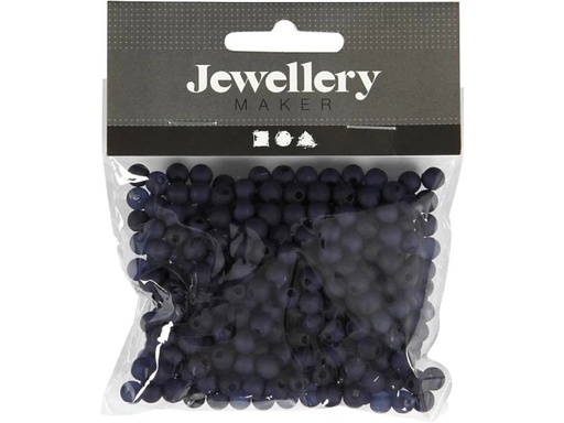 [90145461 871121] Creativ Company Kunststoffperlen 6 mm, Dunkelblau, 150 Stk.
