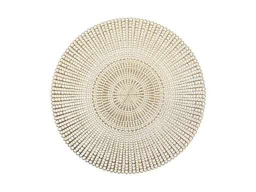 [90145559 603398] Zeller Present Tischset Cut out Ø 41 cm, Gold