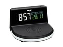 TFA Dostmann Digitalwecker Charge-it-Wireless Schwarz