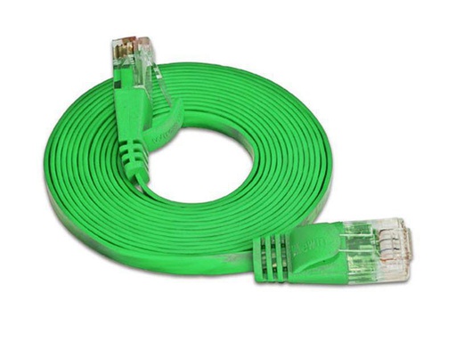 [90145787 314649] SLIM Slimpatchkabel RJ-45 - RJ-45, Cat 6, UTP, 5 m, Grün