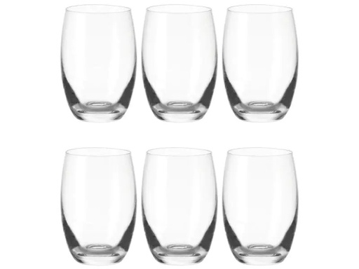 [90145950 429839] Leonardo Trinkglas Cheers 460 ml, 6 Stück, Transparent