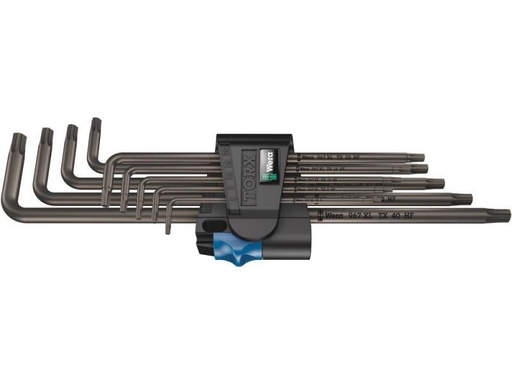 [90146561 890601] Wera Winkelschlüssel-Set 967/9 TX XL HF 1 TX8-TX40, lang