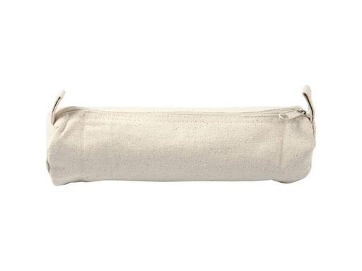 [90146755 663353] Creativ Company Baumwoll-Schreibetui 6 x 20 cm Baumwolle, Beige