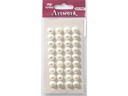 Artoz Perlensticker Art-Work Perlen 10 mm Weiss, 1 Bogen