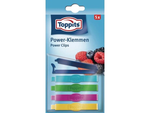 [90147246 572713] Toppits Verschlussclip 5 Stück, Mehrfarbig