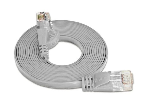 [90147486 314600] SLIM Slimpatchkabel RJ-45 - RJ-45, Cat 6, UTP, 0.25 m, Grau