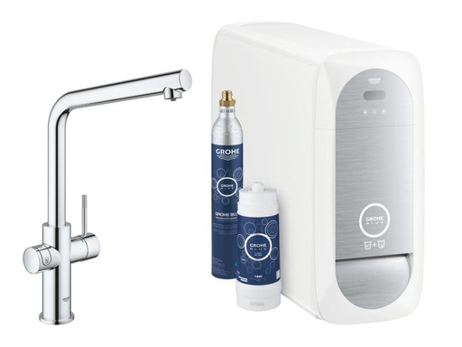 [90147512 903224] GROHE Küchenarmatur Blue Home L-Auslauf, Starter Kit, Chrom