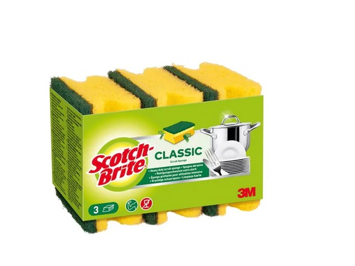 [90147567 284211] Scotch-Brite Schwamm Scotch-Brite Classic 3 Stück