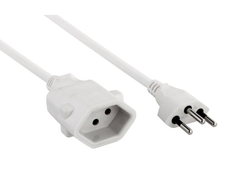 [90147707 679455] FURBER.power Verlängerungskabel T13-T12 1 m Weiss