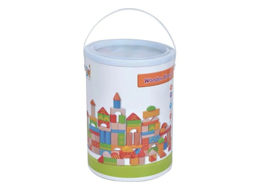[90148015 886561] Spielba Holzspielwaren Bauklötze Holzbausteine 100 Stück