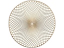 Zeller Present Tischset Mandala Rund, 38 cm, Gold
