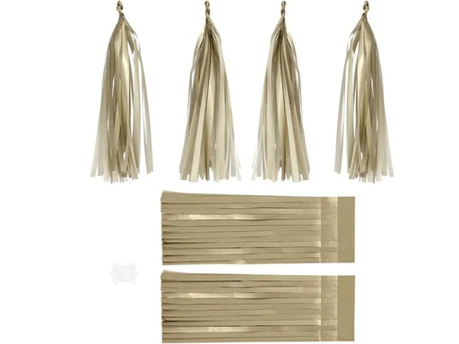 [90148514 883930] Creativ Company Quasten 12 x 35 cm 12 Stück, Gold
