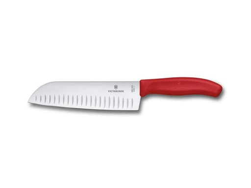 [90148801 566595] Victorinox Santokumesser 17 cm, Rot