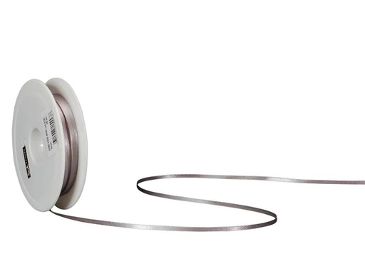 [90149005 1122503] Spyk Satinband 3 mm x 50 m, Silber