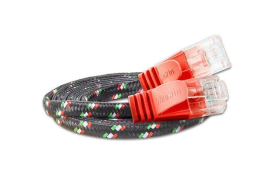 [90149053 355213] SLIM Slimpatchkabel RJ-45 - RJ-45, Cat 6, UTP, 1 m, Rot