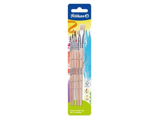 [90149087 1166415] Pelikan Borstenpinsel 5 Stück