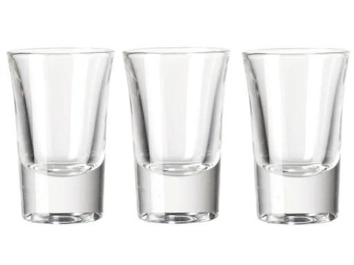 [90149193 779647] Montana Schnapsglas PURE 35 ml, 3 Stück, Transparent 