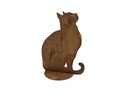 Ambiance Dekofigur Katze auf Platte, sitzend