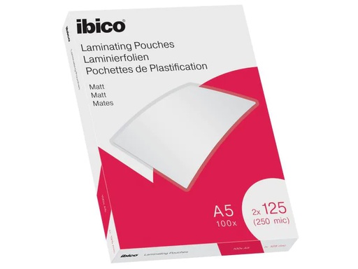 [90149446 992929] Ibico Laminierfolie A5, 125 µm, 100 Stück, Matt