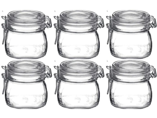 [90149984 969499] Bormioli Rocco Einmachglas Fido 500 ml, 6 Stück 